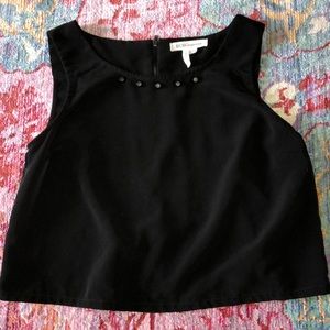 BCBG studded open back tank